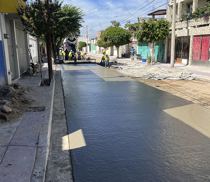 Pavimentación calle Cholula